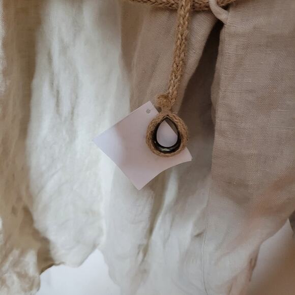 Zara Stone Oversized Linen Shirt size medium Blogger Favorite - Picture 8 of 10